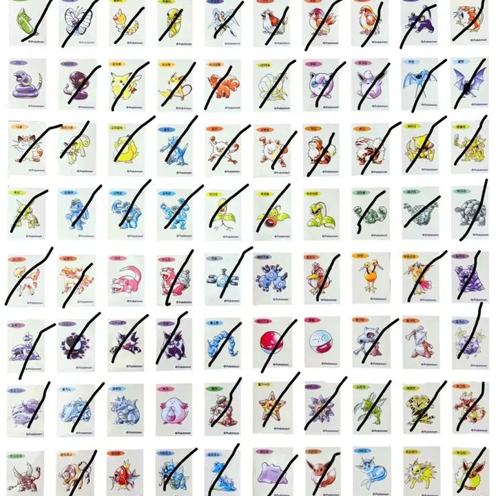 [BUNJANG] Pokemon 30th Anniversary Artwork Stickers / 포켓몬 30주년 아트워크 띠부실 교환합니다