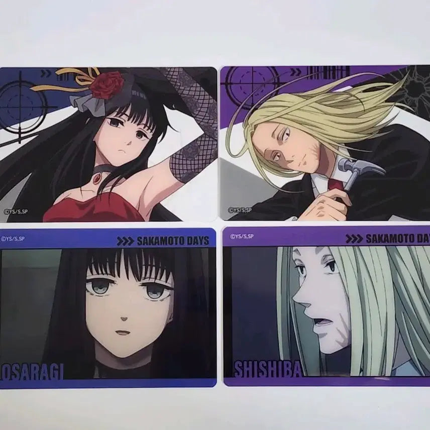 [BUNJANG] Sakamoto Days Suit Battle Card Set Photocard Bundle / 일괄) 사카모토 데이즈 오사라기 시시바 정장배틀 카드 세트 포토카드