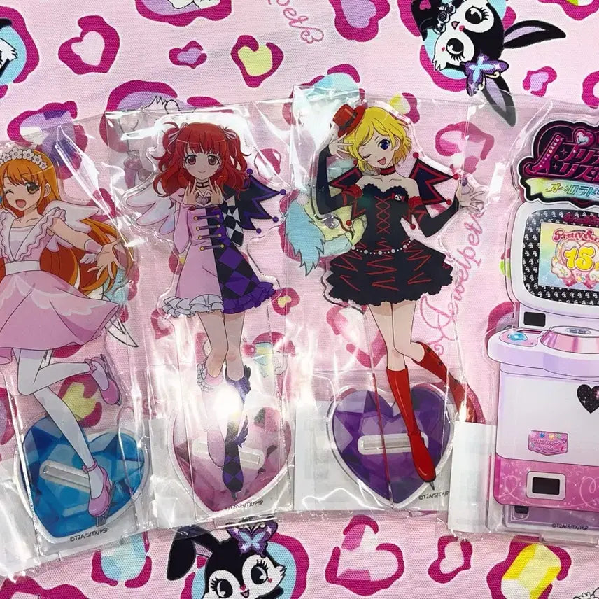 [BUNJANG] Prize Stone Marukuji Acrylic Aira Rhythm Mion Game Machine Bundle Set / 프리즘스톤 마루쿠지 아크릴 아이라 리듬 미온 게임기 일괄