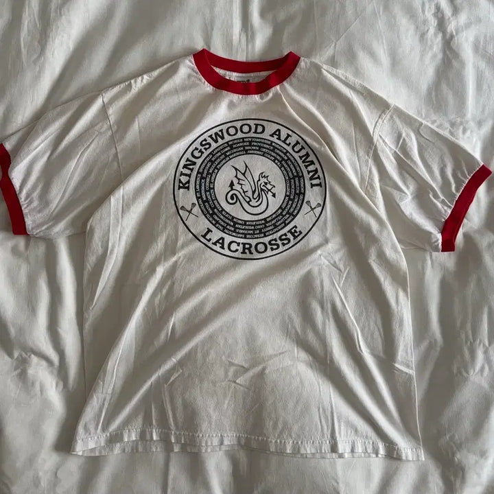 [BUNJANG] 2000s Vintage Anvil Kingswood Alumni Ringer T-Shirt / 00s 빈티지 anvil 링거 티셔츠