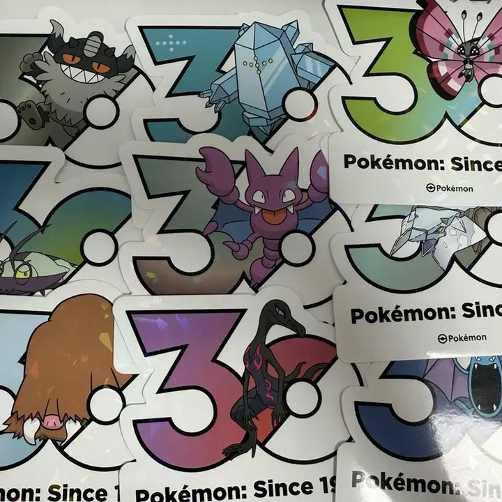 [BUNJANG] Pokemon 30th Anniversary Stickers / 포켓몬 30주년 스티커