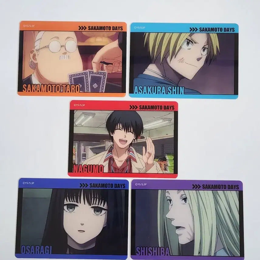 [BUNJANG] Sakamoto Days Nagumo Shishiba Suit Battle Card Bundle Set / 일괄) 사카모토 데이즈 나구모 신 시시바 정장배틀 카드 포토카드
