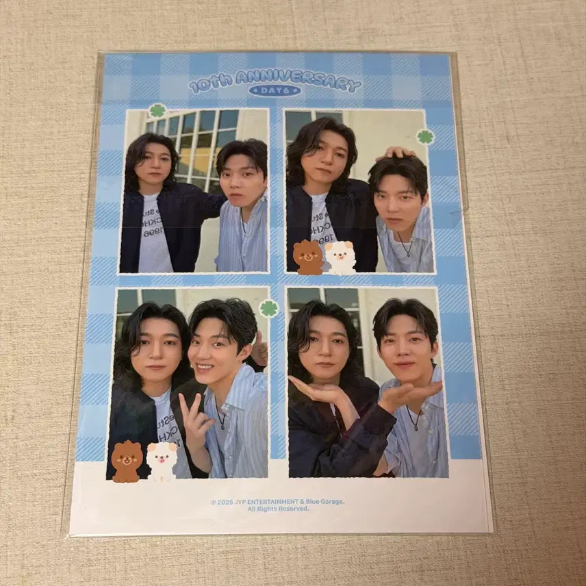 [BUNJANG] DAY6 The Decade Folding Mat Unit Sungjin Dowoon 4-Cut Photo / 데이식스 더데케이드 폴딩매트 유닛 성진 도운 4컷 포토