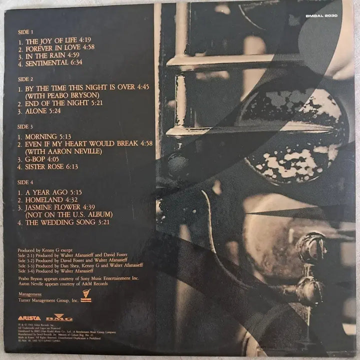 [BUNJANG] Kenny G Breathless 2LP Vinyl Record / LP  케니지 (Kenny G)  BREATHLESS (2LP) 판매