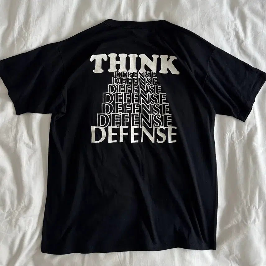[BUNJANG] 90s USA Vintage Russell "Think Defense" Spirit T-Shirt / 90s USA 빈티지 러셀 think defense 티셔츠