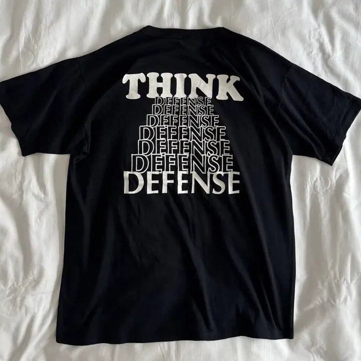 [BUNJANG] 90s USA Vintage Russell "Think Defense" Spirit T-Shirt / 90s USA 빈티지 러셀 think defense 티셔츠