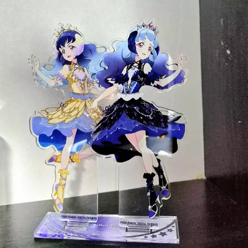 [BUNJANG] Aikatsu Friends Shirayuri Sakuya Kaguya Pair Acrylic Stand / 아이카츠 프렌즈 시라유리 페어아크릴 판매