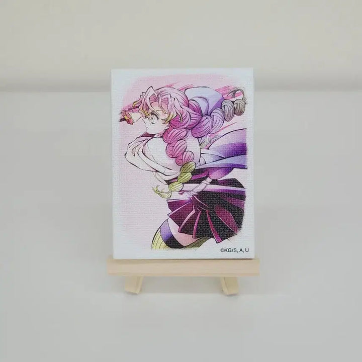 [BUNJANG] Demon Slayer Hashira Training Arc Mitsuri Mini Canvas Stand / 귀멸의칼날 하시라전 기둥전 미츠리 미니 캔버스 스탠드