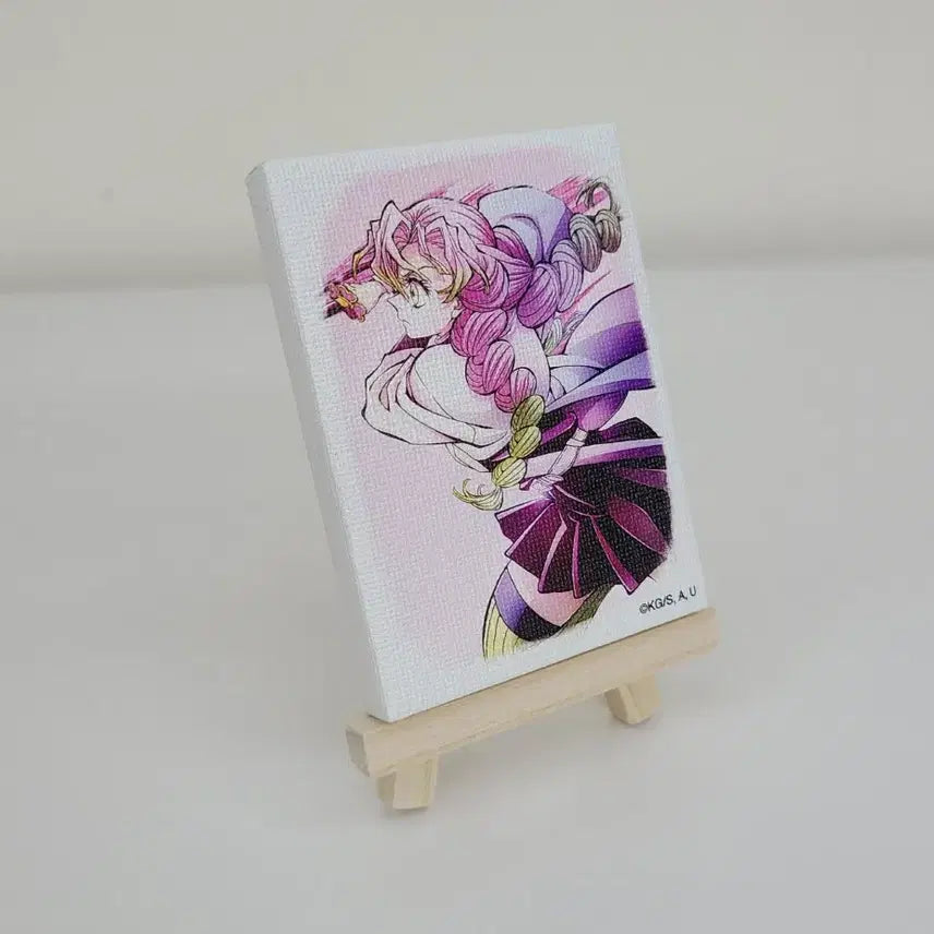 [BUNJANG] Demon Slayer Hashira Training Arc Mitsuri Mini Canvas Stand / 귀멸의칼날 하시라전 기둥전 미츠리 미니 캔버스 스탠드