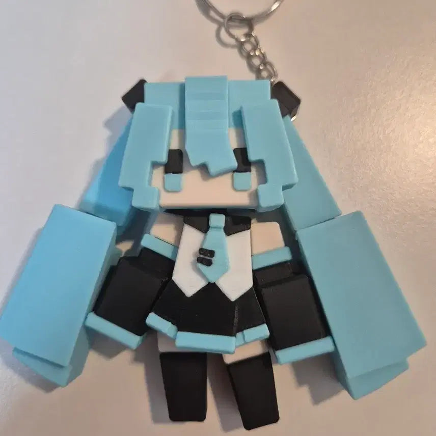 [BUNJANG] Vocaloid Kasane Teto &amp; Hatsune Miku Keychain Figures Set / 보컬로이드 카사네 테토 하츠네 미쿠 피규어 판매