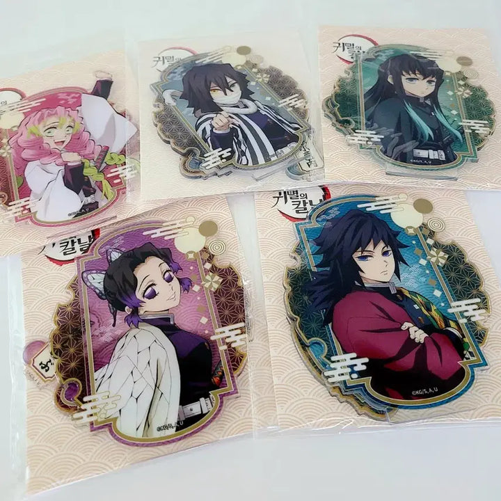 [BUNJANG] Demon Slayer Acrylic Stand Set Giyu Shinobu Muichiro Mitsuri Obanai New / 귀멸의칼날 아크릴 스탠드 기유 시노부 무이치로 미츠리 오바나이 새상품