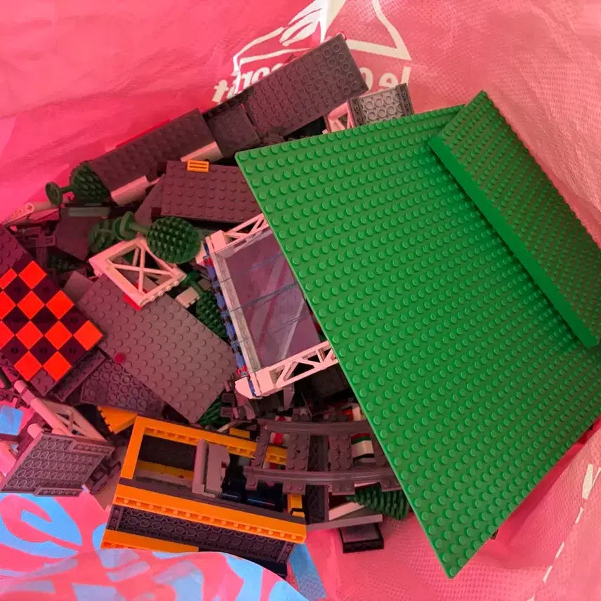 [BUNJANG] LEGO Genuine Train Set (2 Trains) &amp; Tracks Bulk Lot / 레고 정품 기차 2대 +레일등 벌크 일괄