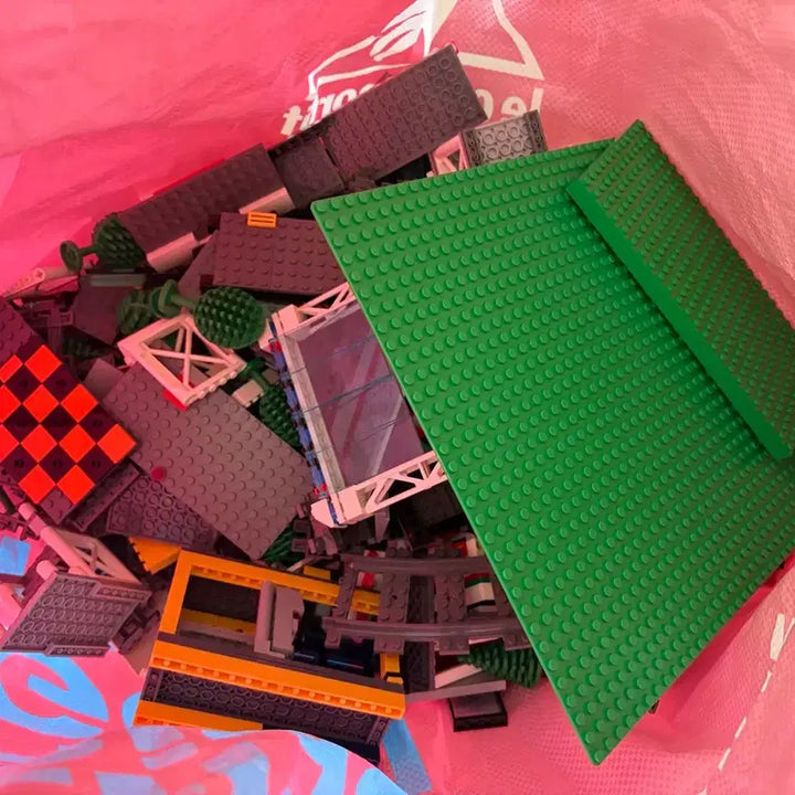 [BUNJANG] LEGO Genuine Train Set (2 Trains) &amp; Tracks Bulk Lot / 레고 정품 기차 2대 +레일등 벌크 일괄
