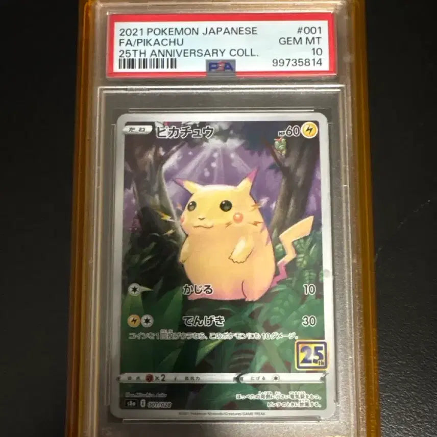 [BUNJANG] Pokemon Card 25th Anniversary Pikachu PSA 10 / 포켓몬카드 2021 25주년 기념 피카츄 PSA 10