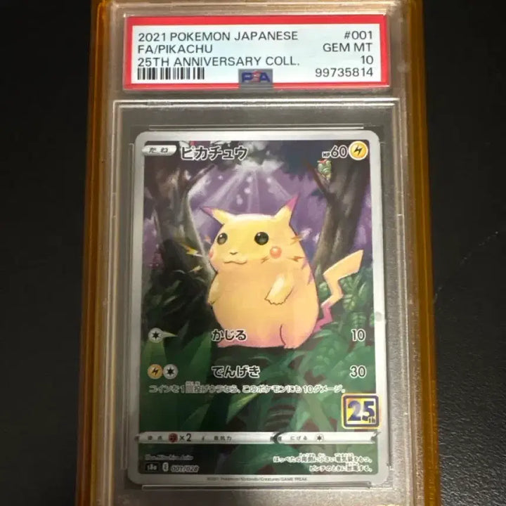 [BUNJANG] Pokemon Card 25th Anniversary Pikachu PSA 10 / 포켓몬카드 2021 25주년 기념 피카츄 PSA 10
