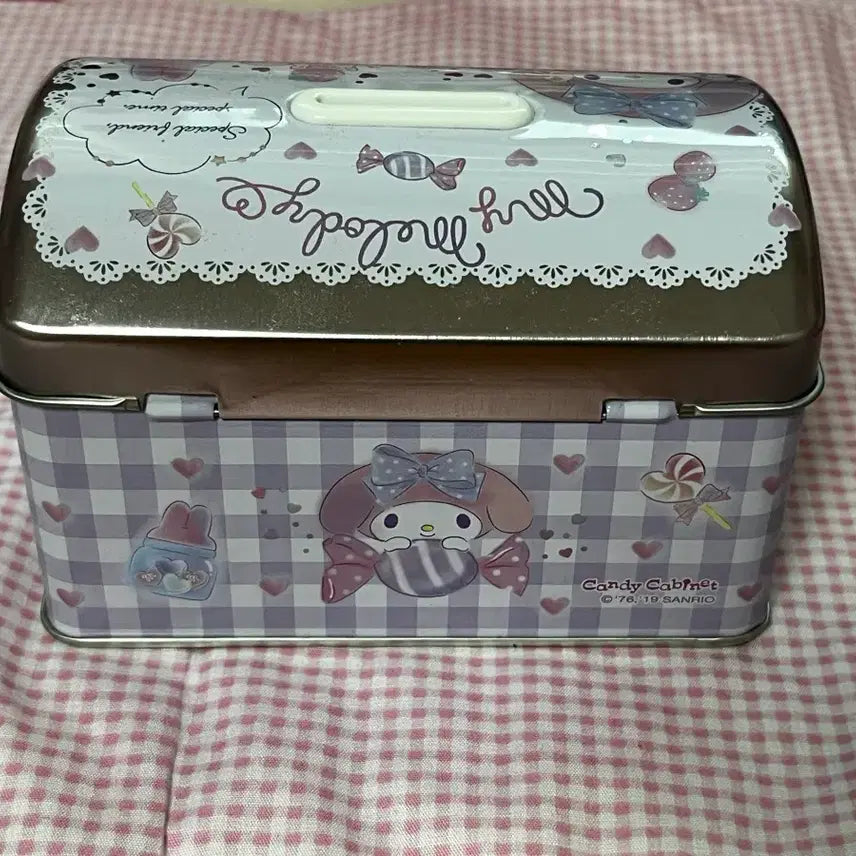 [BUNJANG] Sanrio My Melody Tin Case Piggy Bank Storage / 마이멜로디 틴케이스 저금통 보관함