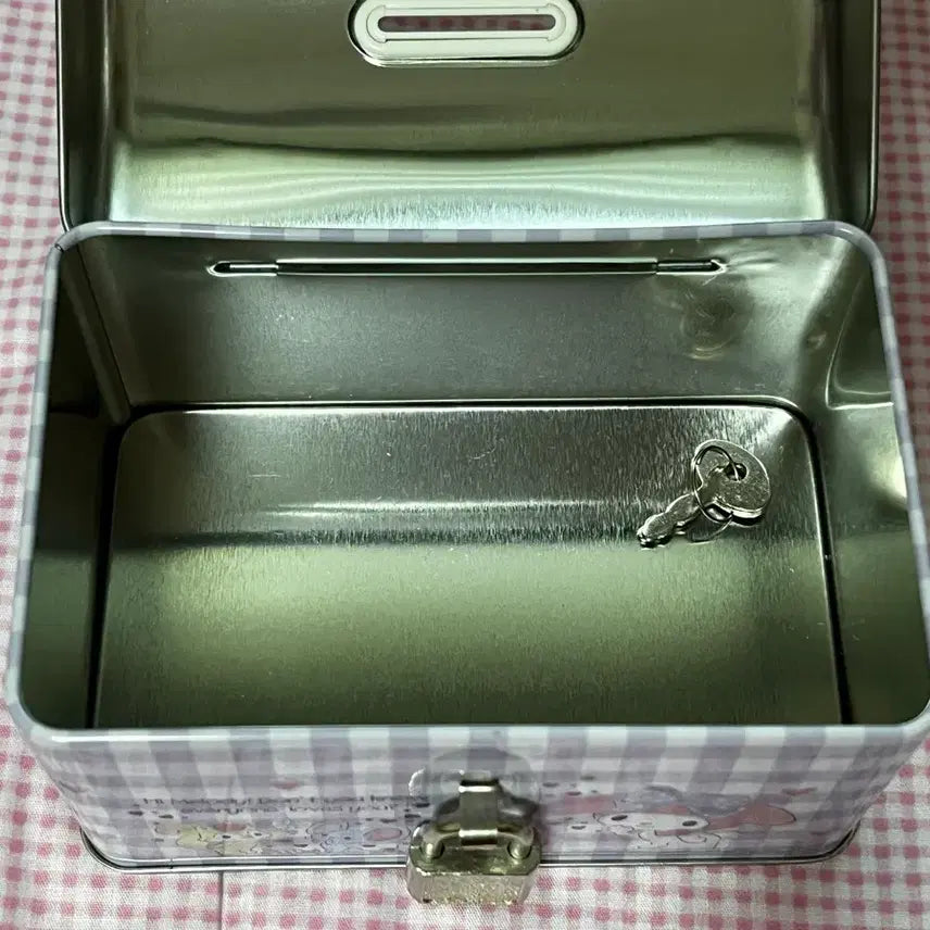 [BUNJANG] Sanrio My Melody Tin Case Piggy Bank Storage / 마이멜로디 틴케이스 저금통 보관함