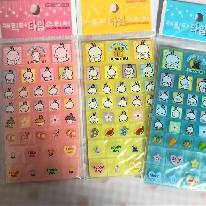 [BUNJANG] Yugitokki Marshmallow Tile Sticker / 고전문구 엽기토끼 마시마로 타일스티커