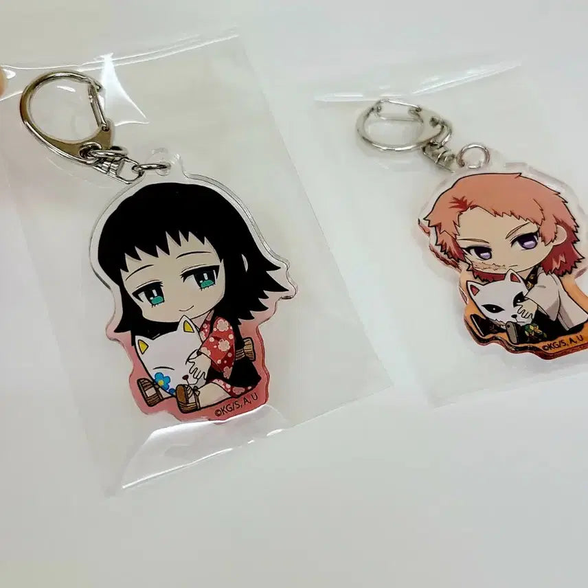 [BUNJANG] Demon Slayer Sabito Makomo Acrylic Keyring Set / 귀멸의칼날 사비토 마코모 아크릴 키링 새상품