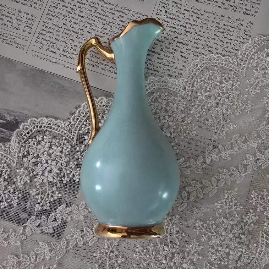 [BUNJANG] Vintage Limoges Mini Jug Vase Mint / 빈티지 리모지 미니 저그 화병 민트