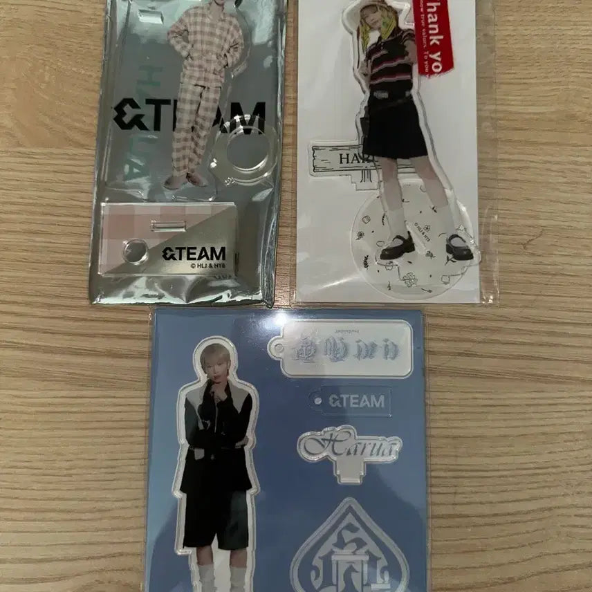 [BUNJANG]  &amp;TEAM Harua Acrylic Stand Acrylic Star Keychain Sticker Ring Bundle Set / 앤팀 하루아 아크릴 스탠드 아크스타 양도 키링 비공굿 가챠 반지 스티커