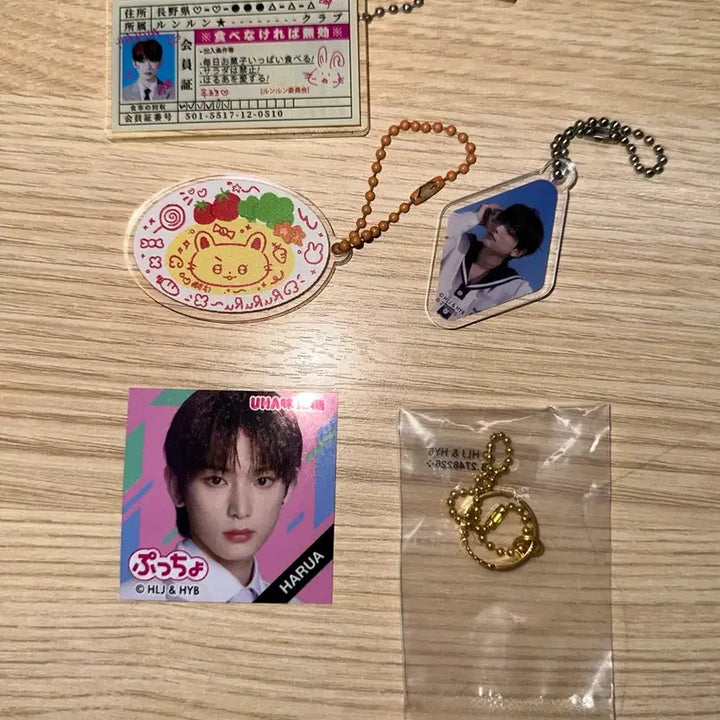 [BUNJANG]  &amp;TEAM Harua Acrylic Stand Acrylic Star Keychain Sticker Ring Bundle Set / 앤팀 하루아 아크릴 스탠드 아크스타 양도 키링 비공굿 가챠 반지 스티커