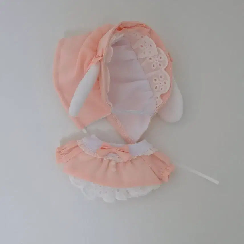 [BUNJANG] Ques Pink 10cm Plush Doll Clothes / 퀴에스 분홍 10cm 솜인형옷