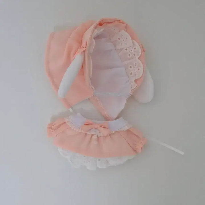 [BUNJANG] Ques Pink 10cm Plush Doll Clothes / 퀴에스 분홍 10cm 솜인형옷
