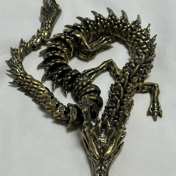 [BUNJANG] Brass Dragon Sculpture Ornament / 황동 용 활체 조각상 장식품