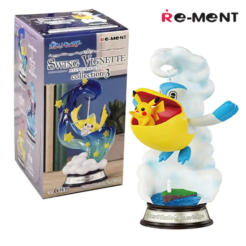 [BUNJANG] Re-Ment Pokémon Swing Vignette Collection 3 Pikachu &amp; Pelipper / [새상품]리멘트 포켓몬 스윙 비네트 컬렉션3 피카츄&amp;패리퍼