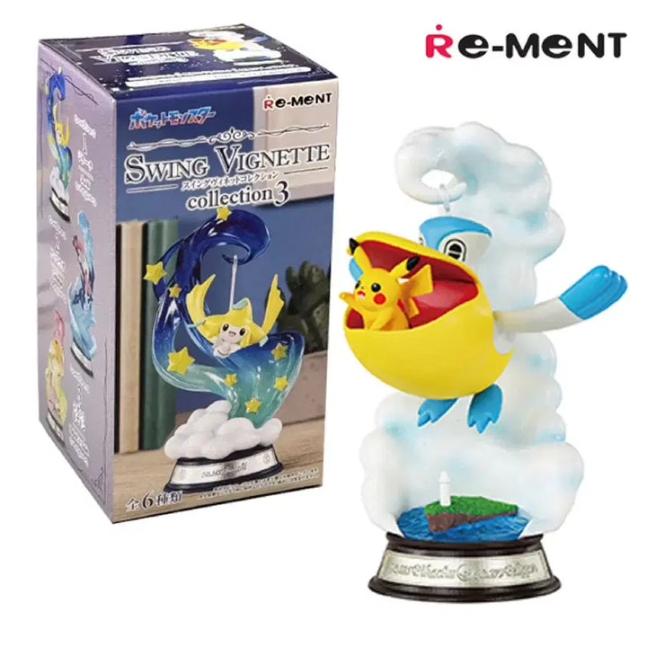 [BUNJANG] Re-Ment Pokémon Swing Vignette Collection 3 Pikachu &amp; Pelipper / [새상품]리멘트 포켓몬 스윙 비네트 컬렉션3 피카츄&amp;패리퍼