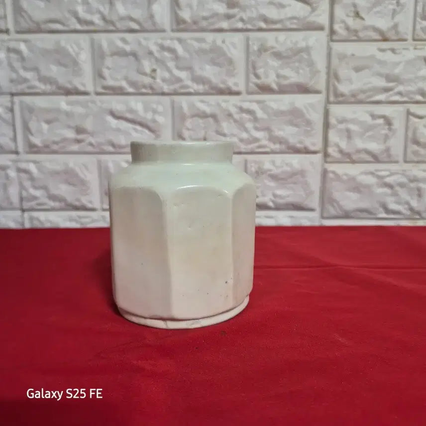 [BUNJANG] White Porcelain Octagonal Small Vase / 백자8각소호