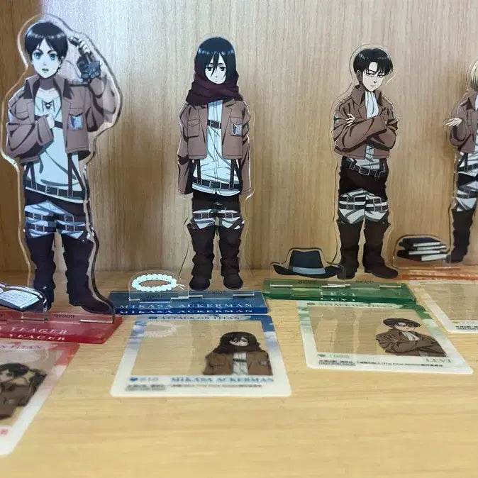 [BUNJANG] Attack on Titan Chibi Acrylic Standees Set of 4 / 진격거 치비 아크릴 4종 일괄