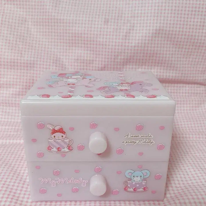 [BUNJANG] Sanrio My Melody Drawer Chest Storage Box / 산리오 마이멜로디 서랍 체스토 보관함