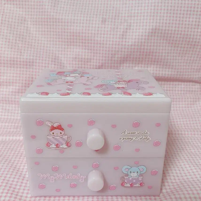 [BUNJANG] Sanrio My Melody Drawer Chest Storage Box / 산리오 마이멜로디 서랍 체스토 보관함