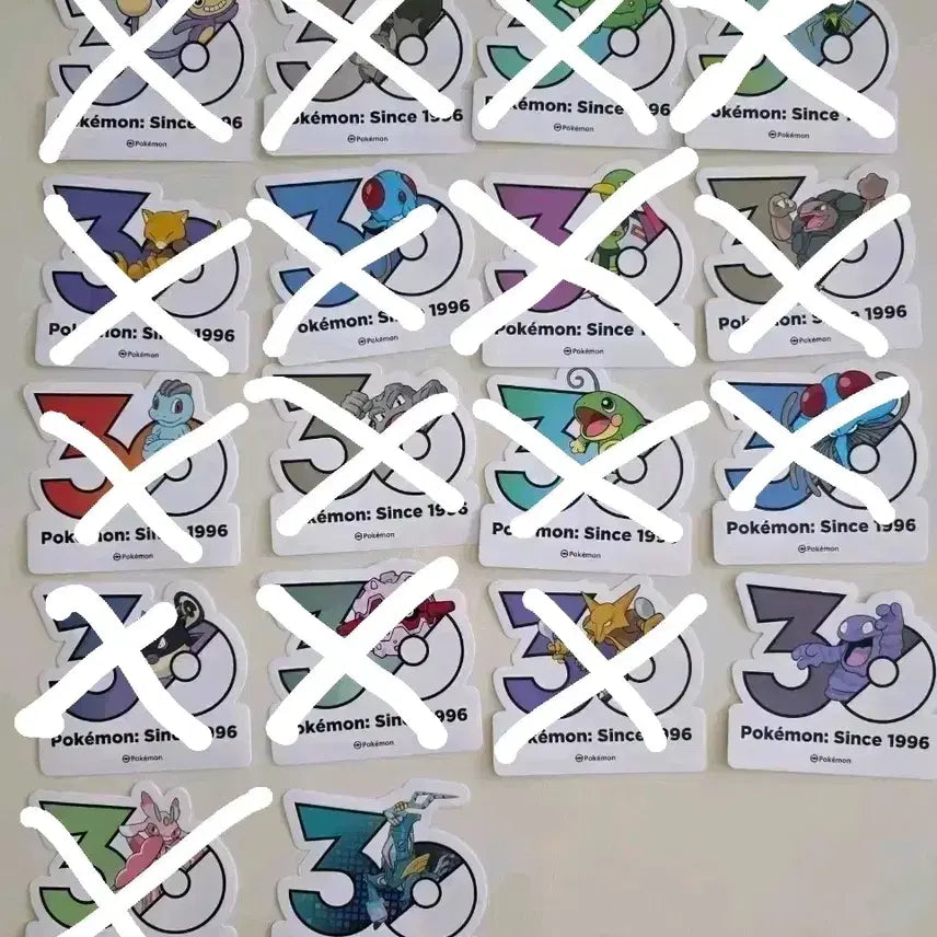 [BUNJANG] Pokemon 30th Anniversary Logo Sticker / 포켓몬 30주년 로고 스티커 원가 양도