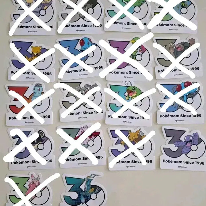 [BUNJANG] Pokemon 30th Anniversary Logo Sticker / 포켓몬 30주년 로고 스티커 원가 양도