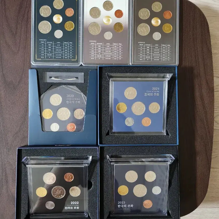 [BUNJANG] Bank of Korea Official Mint Set 7-Coin Collection (2017-2023) / 한국은행 17,18,19,20,21,22,23년 정식민트세트 7매