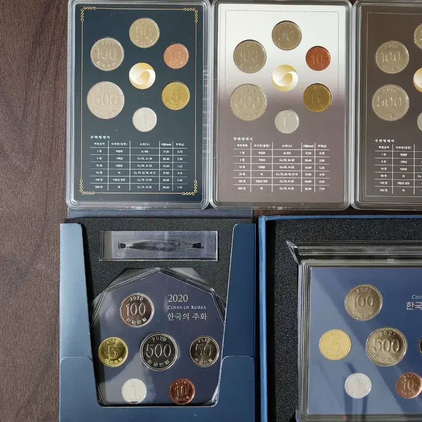 [BUNJANG] Bank of Korea Official Mint Set 7-Coin Collection (2017-2023) / 한국은행 17,18,19,20,21,22,23년 정식민트세트 7매