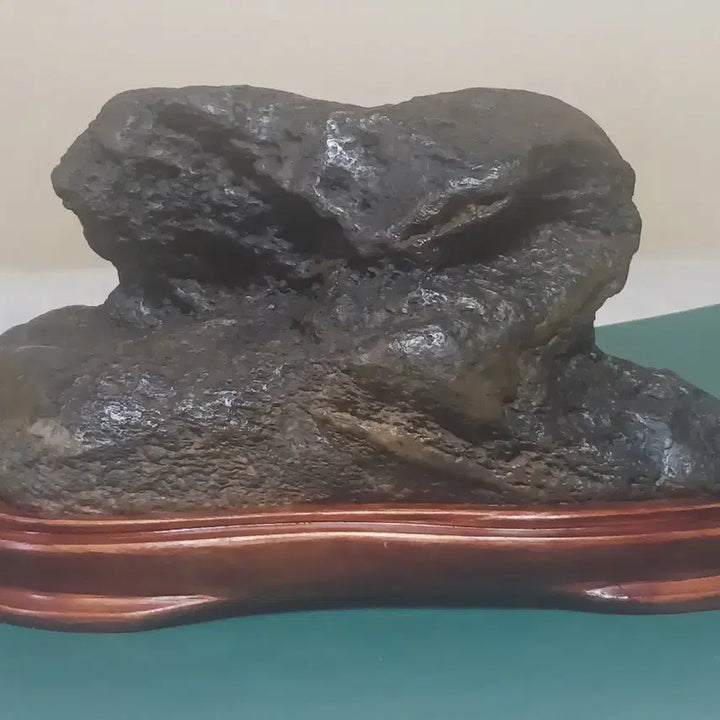 [BUNJANG] Suiseki (2-Tiered Rock Display) Large Natural Stone / 수석(2단 바위경)
