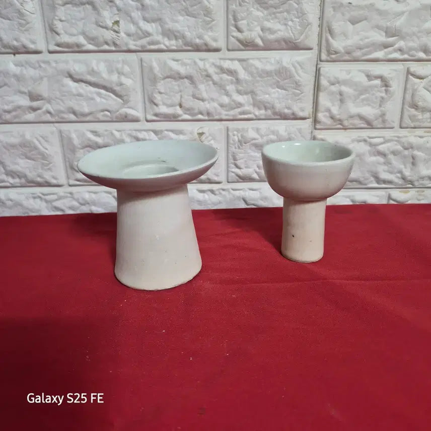 [BUNJANG] White Porcelain Goblet Set / 백자잔대 잔