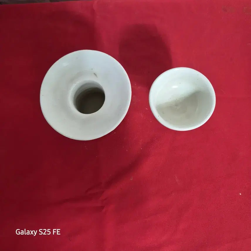 [BUNJANG] White Porcelain Goblet Set / 백자잔대 잔