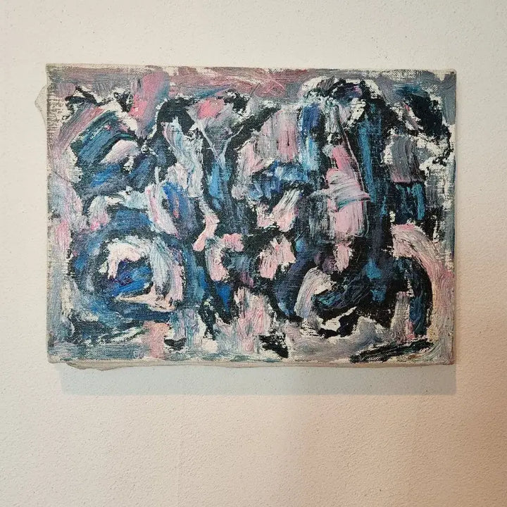 [BUNJANG] Jung Young Hee "Gunsang" Abstract Oil Painting on Linen Canvas (4-go) / [정영희 작가] 짙은 서정의 시간, 4호 추상화 원화 "군상"