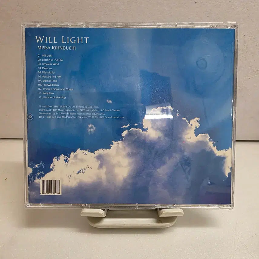 [BUNJANG] Missa Johnouchi Will Light New Age Piano &amp; Orchestra CD / Missa Johnouchi - Will Light  조노우치 미사 내일