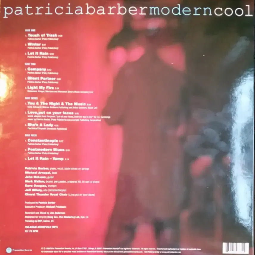 [BUNJANG] Patricia Barber Modern Cool 2LP Limited Edition Audiophile Vinyl / Patricia Barber   Modern Cool  고음질 2LP한정