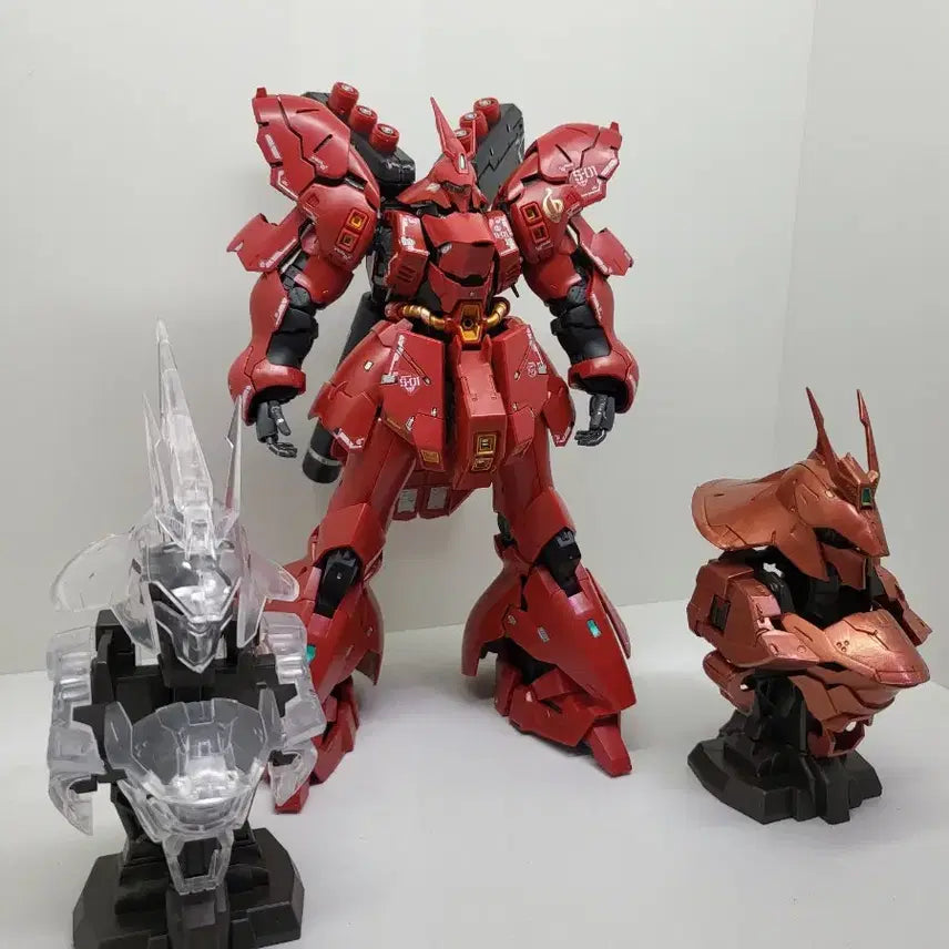 [BUNJANG] Bandai RG 1/144 Sazabi Bust Set / 반다이 RG 1 / 144 사자비 소쳬 , 훙상 2개