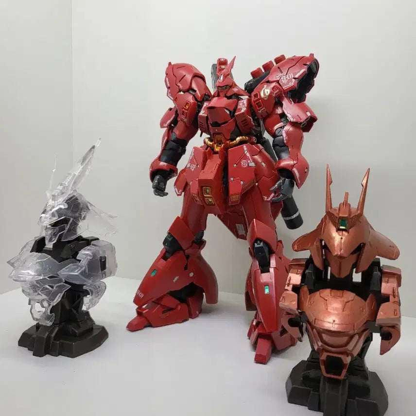 [BUNJANG] Bandai RG 1/144 Sazabi Bust Set / 반다이 RG 1 / 144 사자비 소쳬 , 훙상 2개