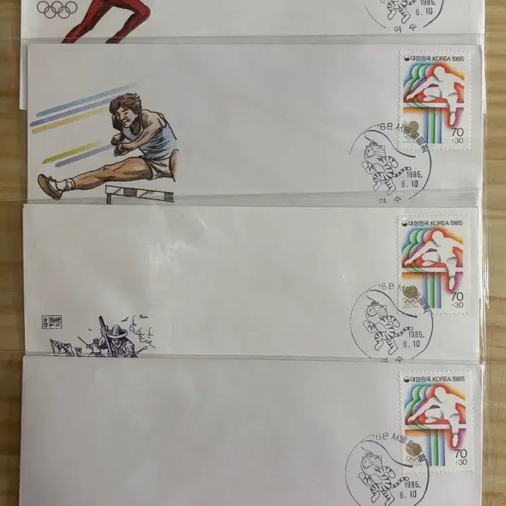 [BUNJANG] 1988 Seoul Olympics 2nd Issue First Day Cover Collection / 88서울올림픽2집, 까세3종백봉1종, 4종, 초일봉피