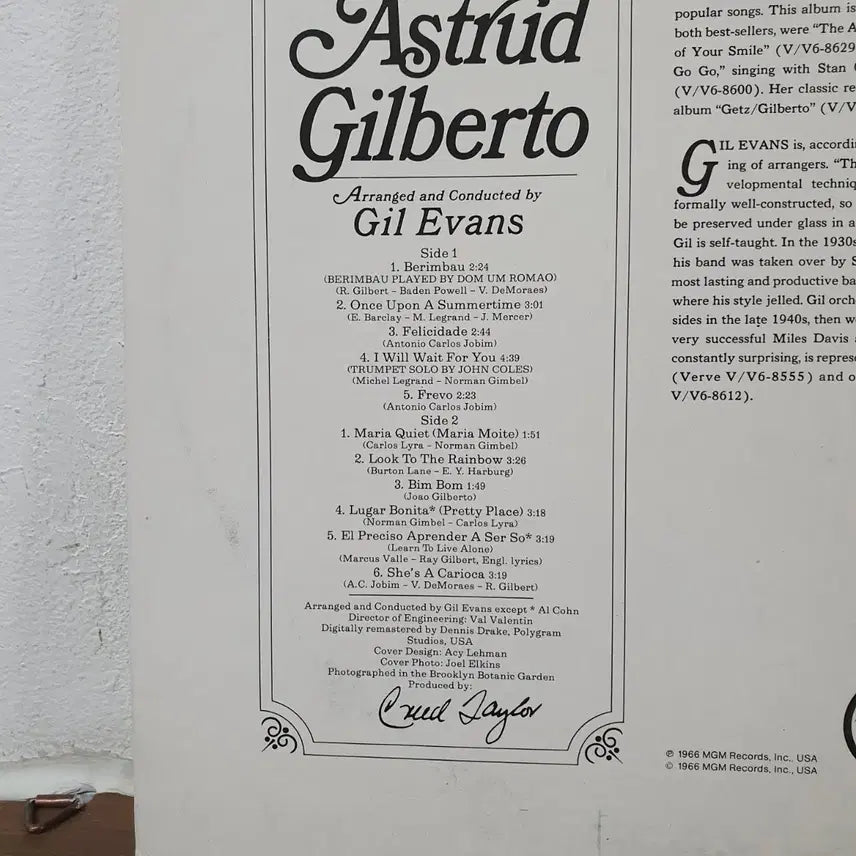 [BUNJANG] Astrud Gilberto West Germany Pressing Jazz LP / Astrid Gilberto LP 서독반  재즈