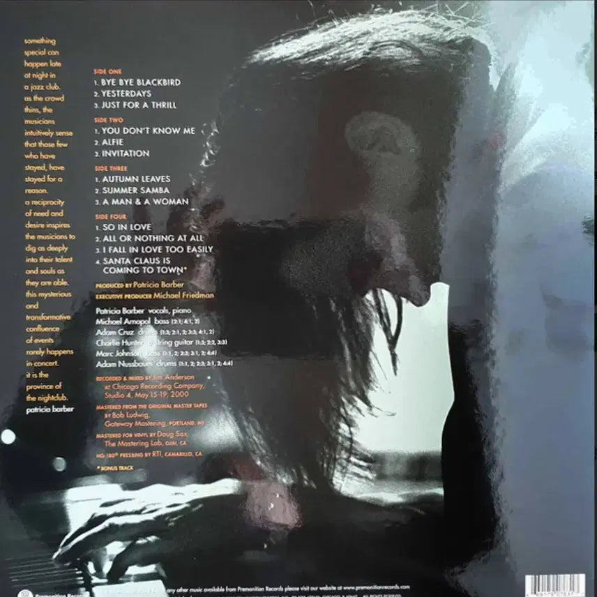 [BUNJANG] Patricia Barber Nightclub 2LP Limited Edition High-Quality Vinyl / Patricia Barber  Nightclub 고음질 2LP한정반